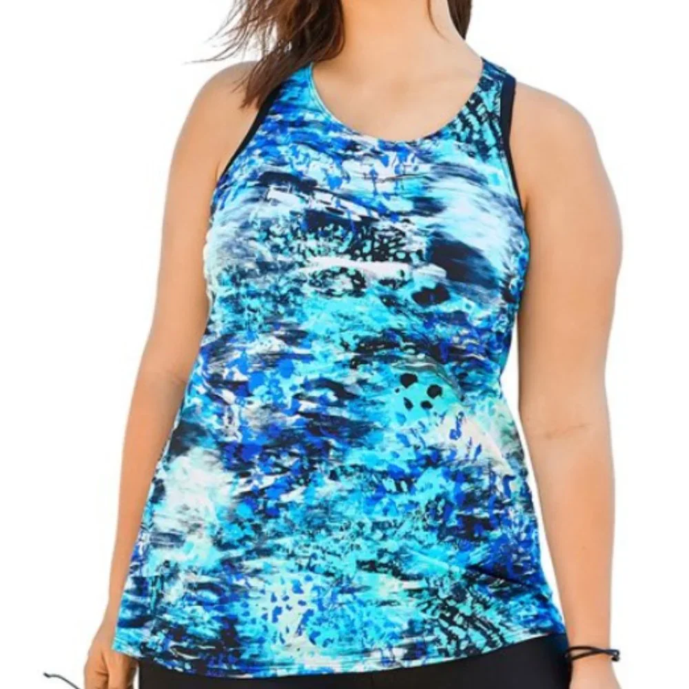 Nwt Racerback Tankini Top Swimsuits For All Sporty